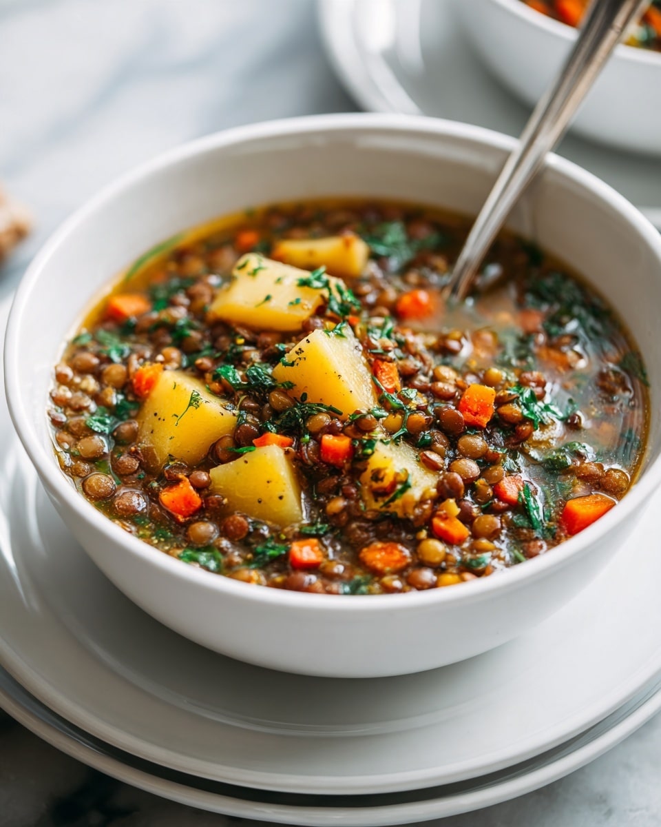 Warm Chicken Lentil Stew Recipe