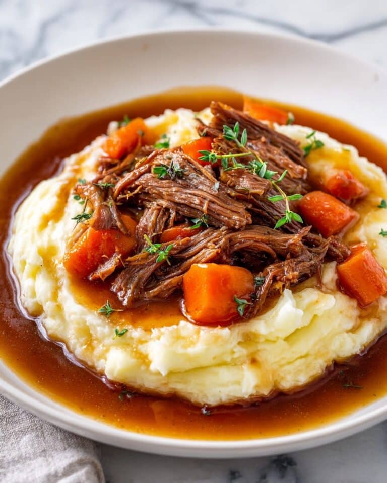 Slow Cooker Garlic Herb Pot Roast Recipe
